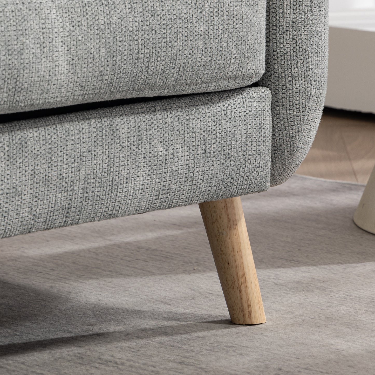 159CM Sofás de Mediados de Siglo para Sala de Estar Gris