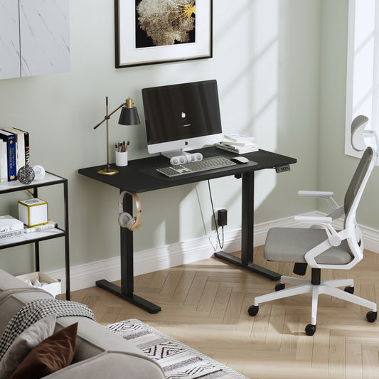 Escritorio Eléctrico de Pie, Escritorio de Pie de Altura Ajustable Negro