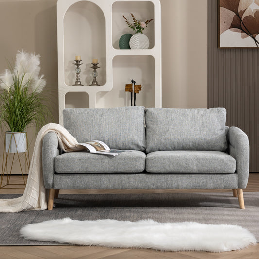 159CM Sofás de Mediados de Siglo para Sala de Estar Gris