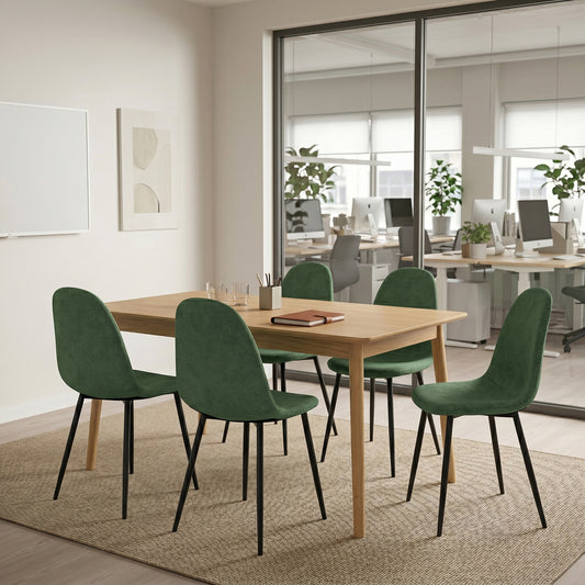 Sillas de Comedor 4 Piezas Modernas Verde