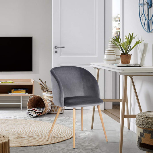 Juego de 2 sillas de Comedor para Cocina Grey