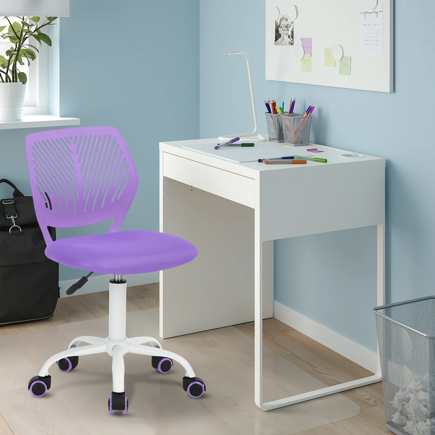 Silla de Estudio Ajustable para Niños Morado