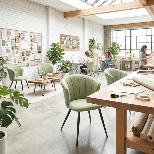 Cyber FurnitureR Juego de 2 Sillas de Comedor Verde