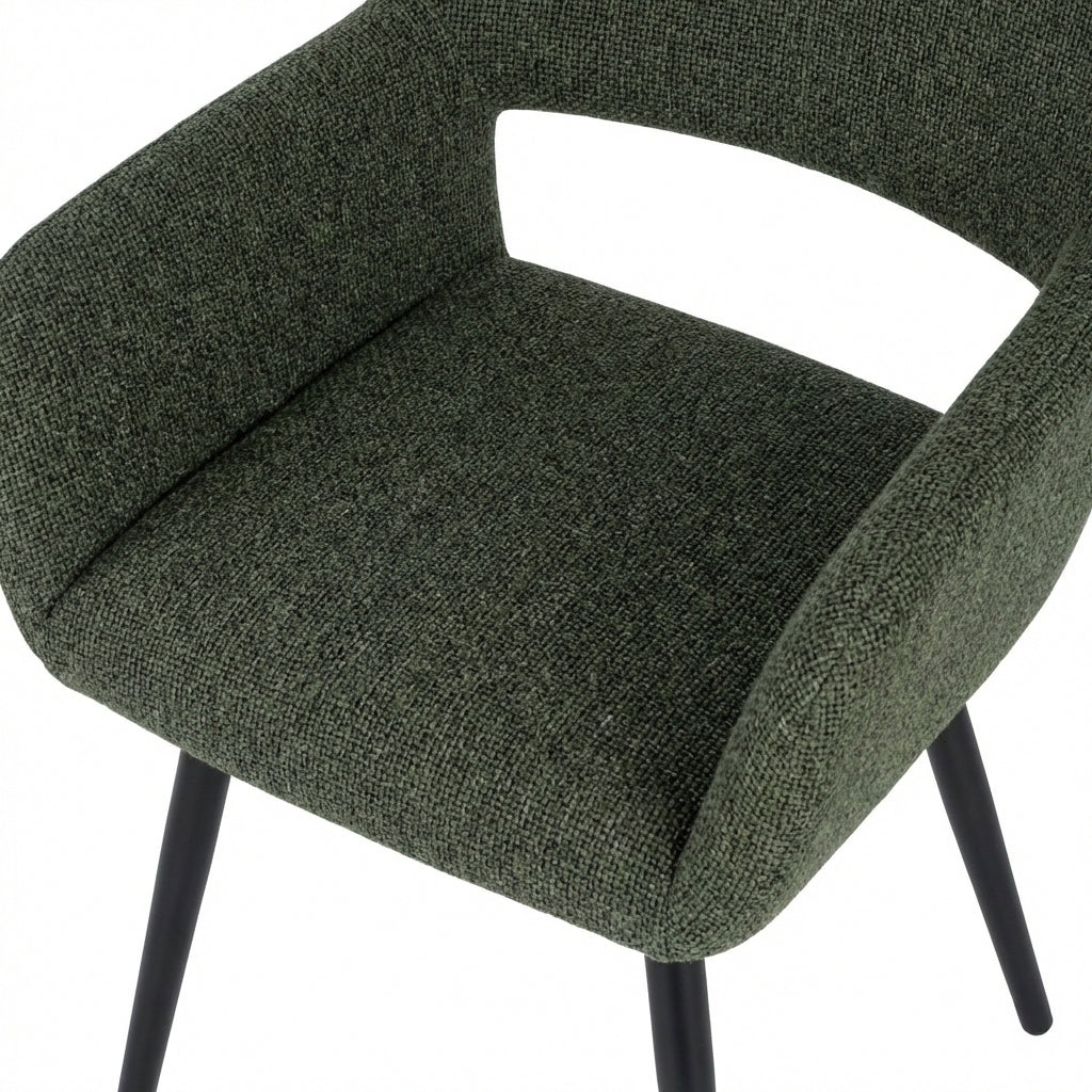 Cyber FurnitureR Set de 2 Sillas con Descansabrazos Verde