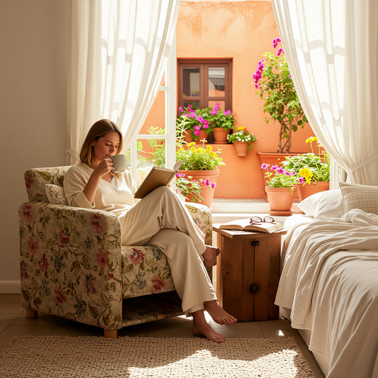 Cyber FurnitureR Sillón Individual Floral