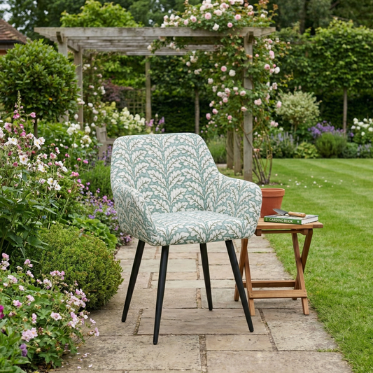 Cyber FurnitureR Juego de 2 Sillas de Comedor Sage Green