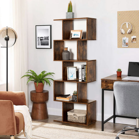 Librería con Almacenamiento para Sala de Estar Marrón