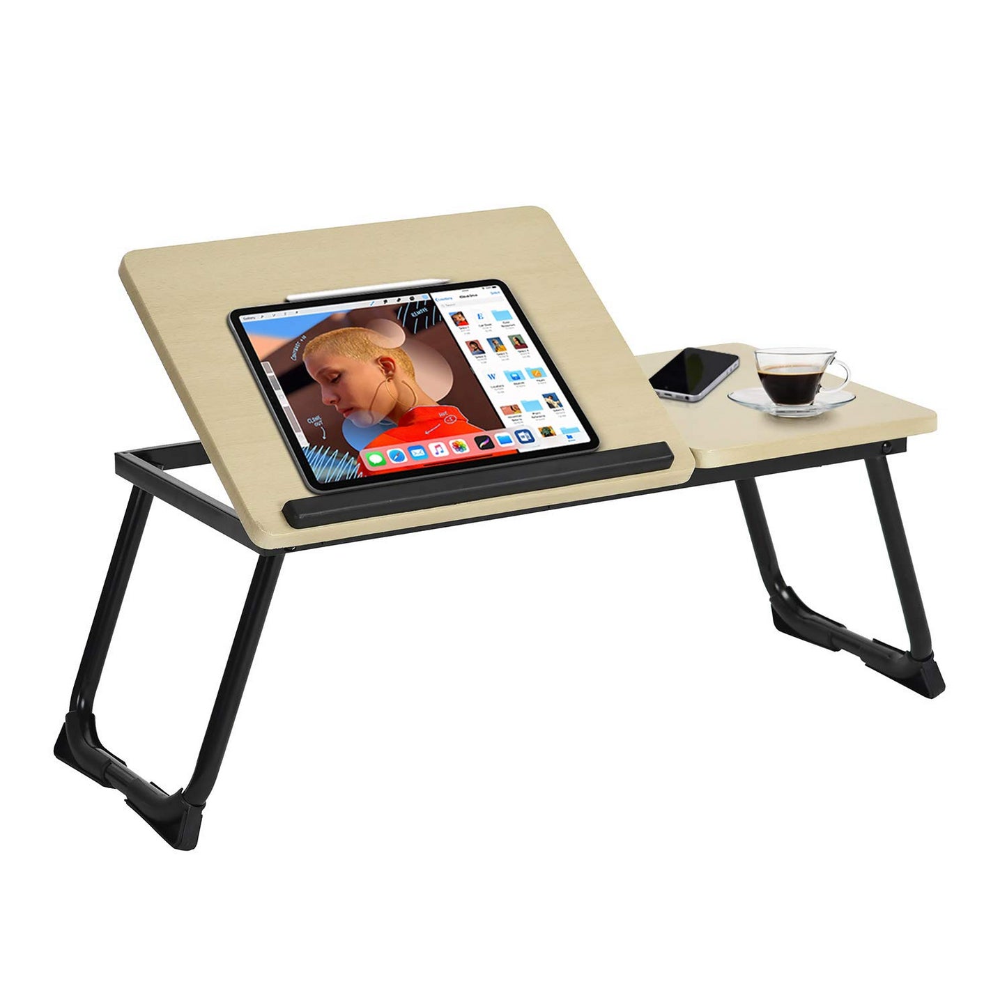 Mesa Plegable Ajustable para Computadora Haya