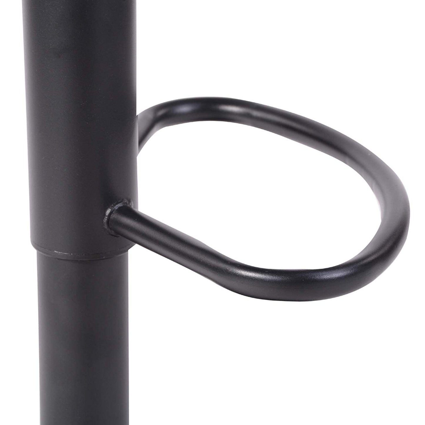 Set de 2 Bancos para Barra Estilo Minimalista Color Negro y Altura Ajustable