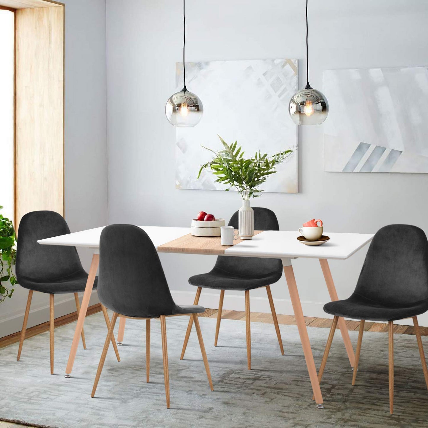 Mesa de Comedor Eames 140 cm para 4 o 6 Personas Estilo Nórdico