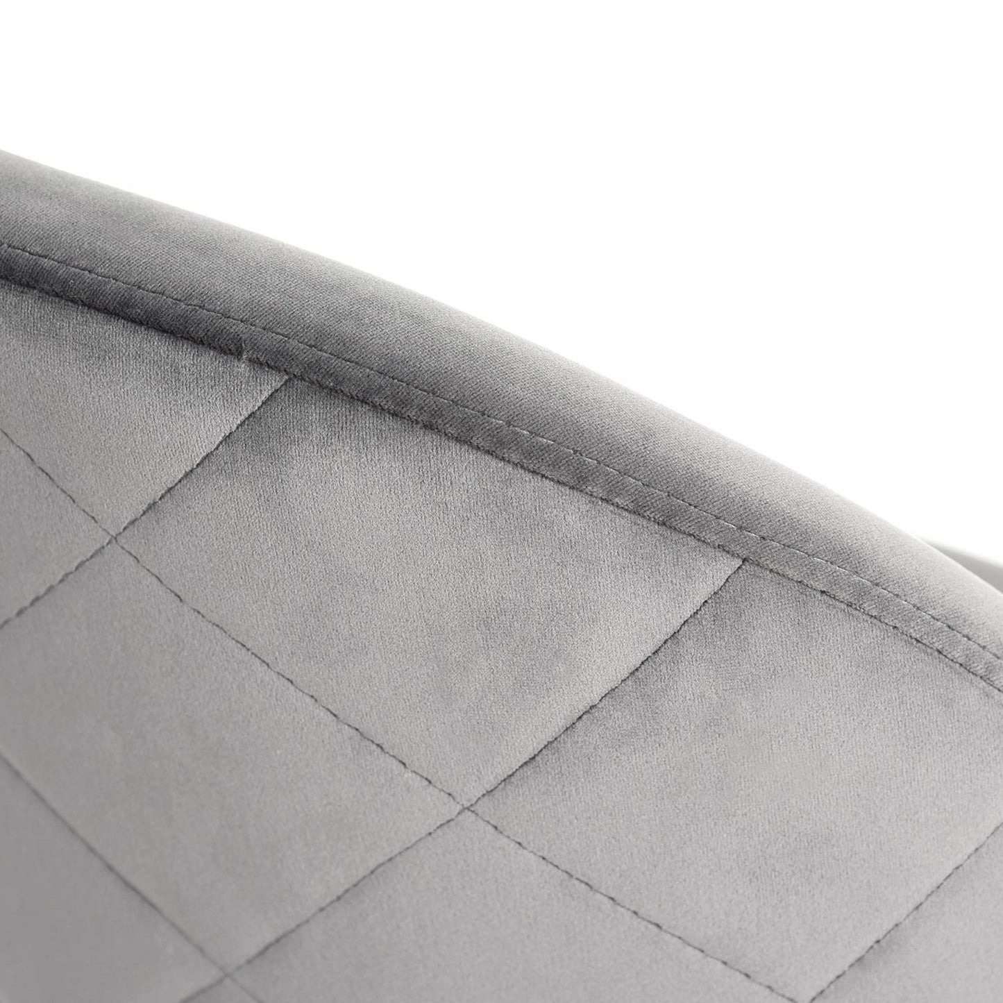 Juego de 2 sillas de Comedor de Terciopelo Sillas de Ocio Modernas de Siglo Gris