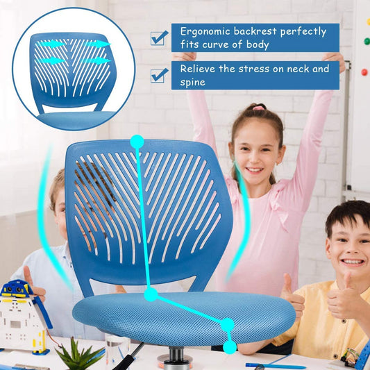 Silla de Estudio Ajustable para Niños Azul