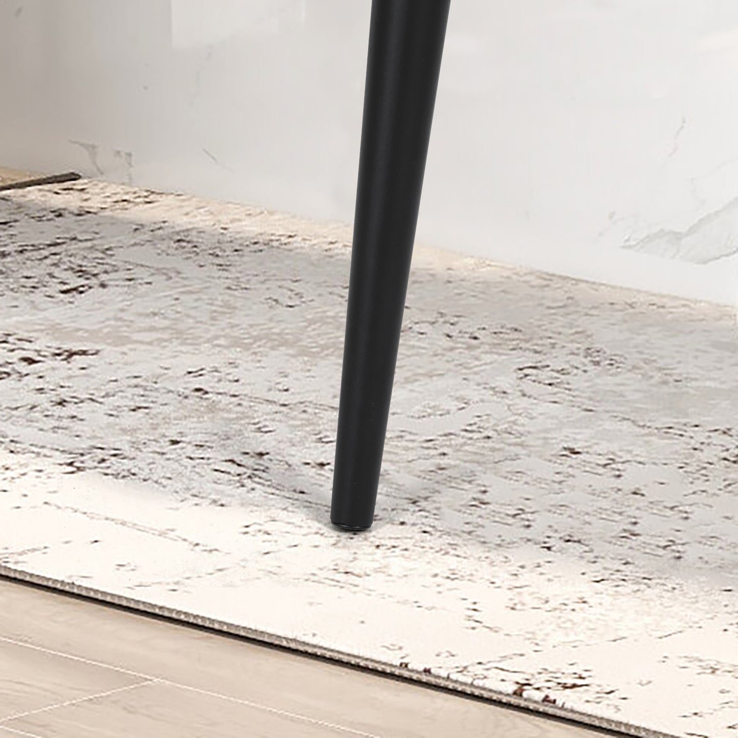 Set de 2 Bancos Altos para Barra Vintage Estilo Retro Tapizados en Piel Sintética PU - Café