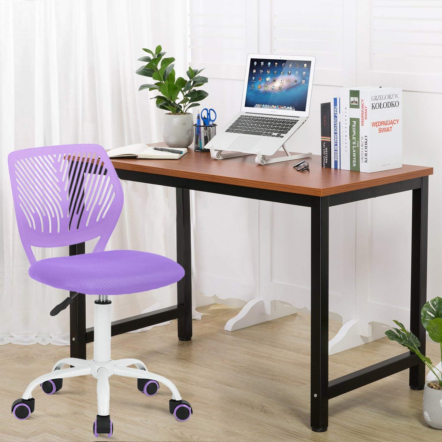 Silla de Estudio Ajustable para Niños Morado