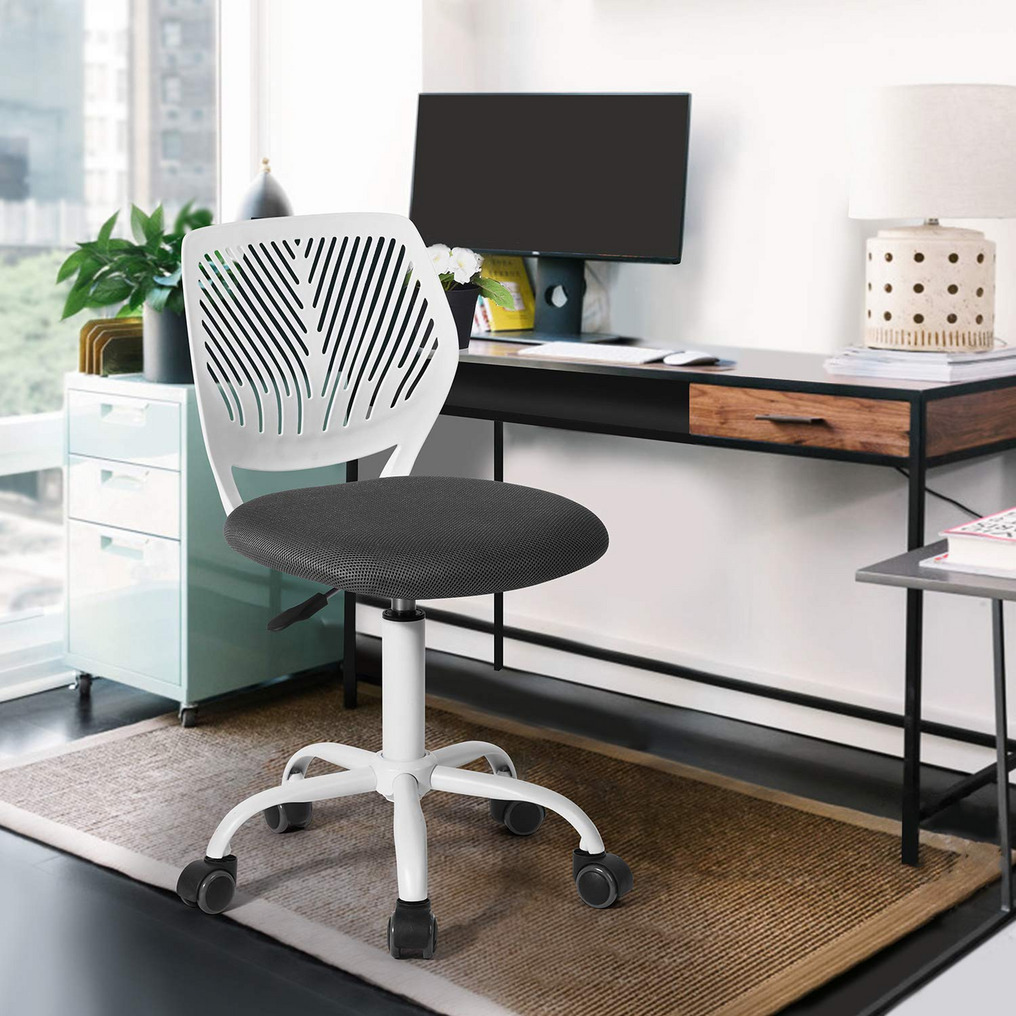 Silla de Estudio Ajustable para Niños Gris