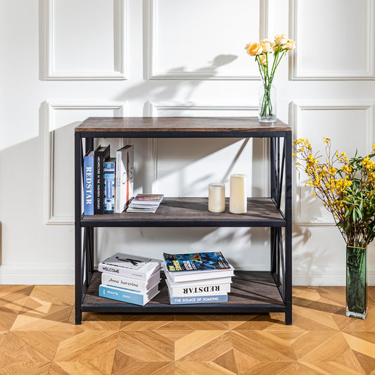 Estantería Industrial de 3 Estantes Marrón