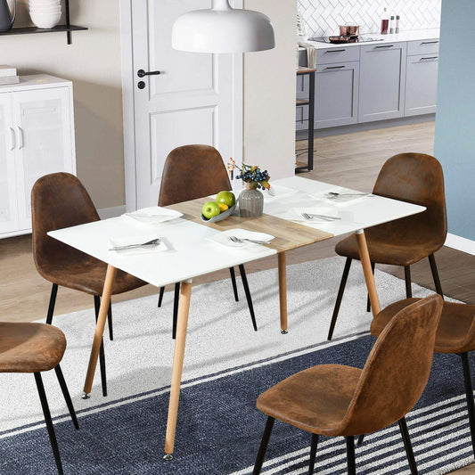 Mesa de Comedor Eames 140 cm para 4 o 6 Personas Estilo Nórdico