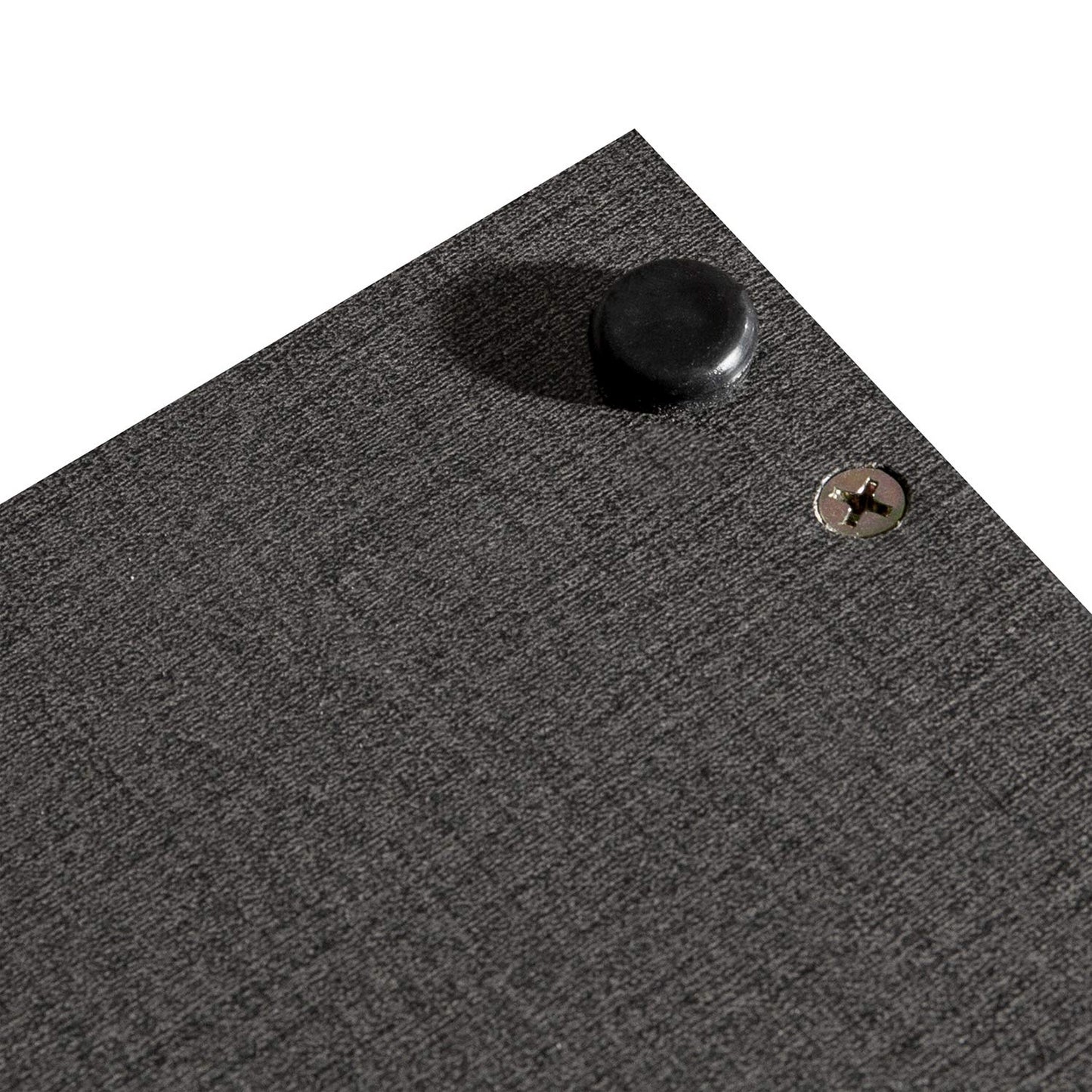 Mesita de Noche de 2 Cubos con Una Puerta Negro