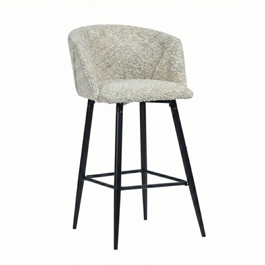 Cyber FurnitureR Conjunto de 2 sillas de Bar de Cocina Gris
