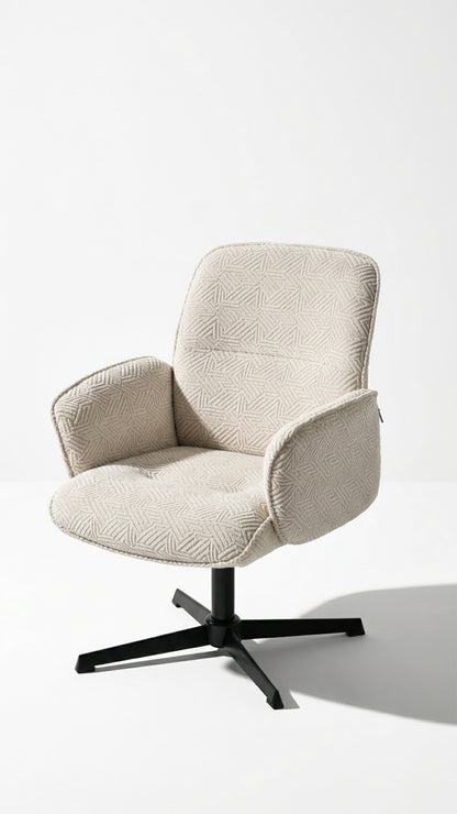 Cyber FurnitureR Silla Cruzada, Silla de Oficina Ergonómica Blanco