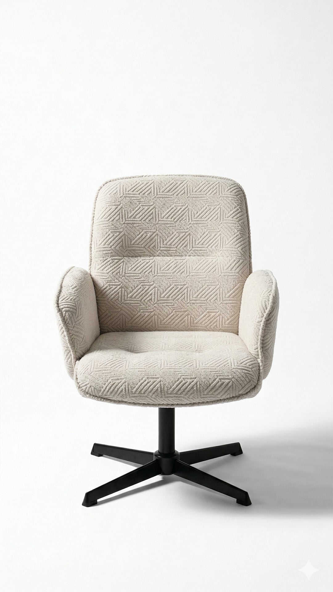 Cyber FurnitureR Silla Cruzada, Silla de Oficina Ergonómica Blanco