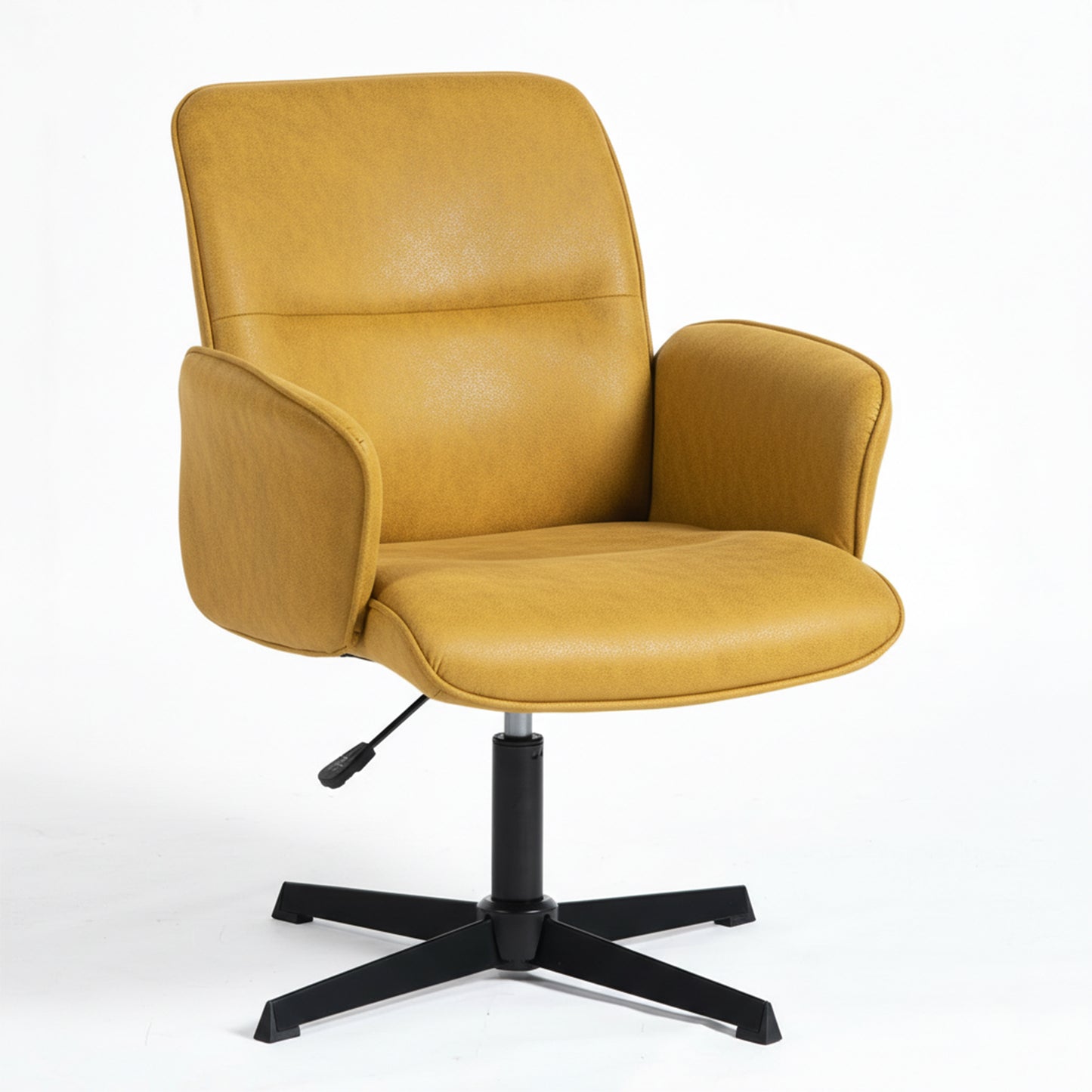 Cyber FurnitureR Silla Cruzada, Silla de Oficina Ergonómica Amarilla