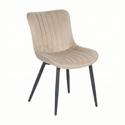 Cyber FurnitureR Juego de 2 Sillas de Comedor Beige