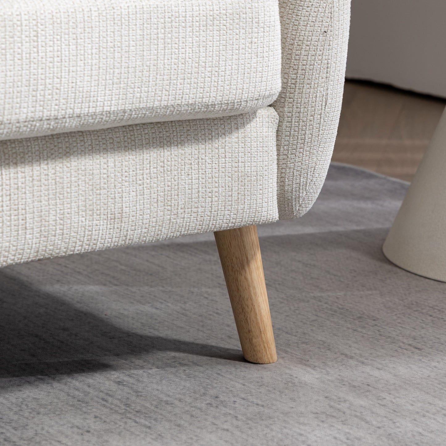 159CM Sofás de Mediados de Siglo para Sala de Estar  Beige
