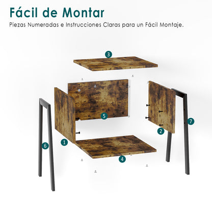 Mesita de Noche Apilable, Mesa Auxiliar, Mesa Auxiliar, Mesita de Noche