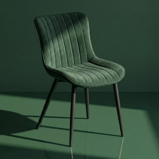 Cyber FurnitureR Juego de 2 Sillas de Comedor Verde