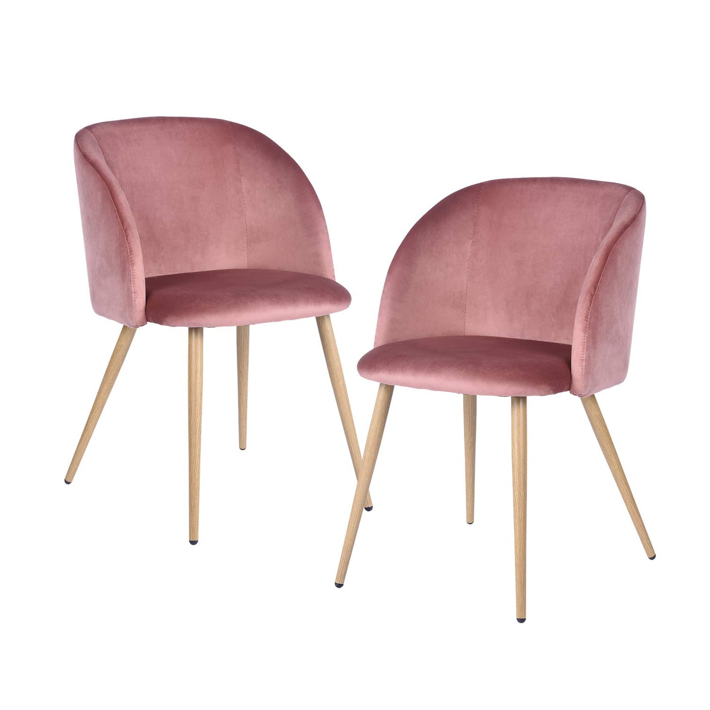 Juego de 2 sillas de Comedor para Cocina Rosa