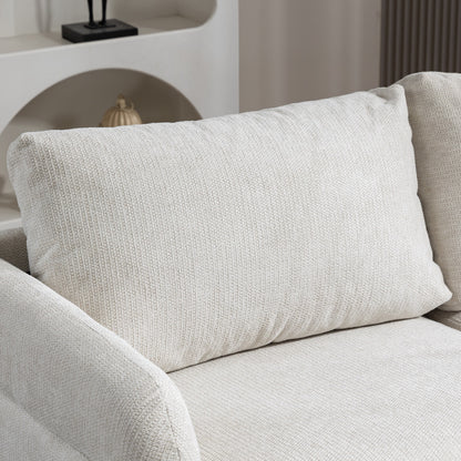 159CM Sofás de Mediados de Siglo para Sala de Estar  Beige