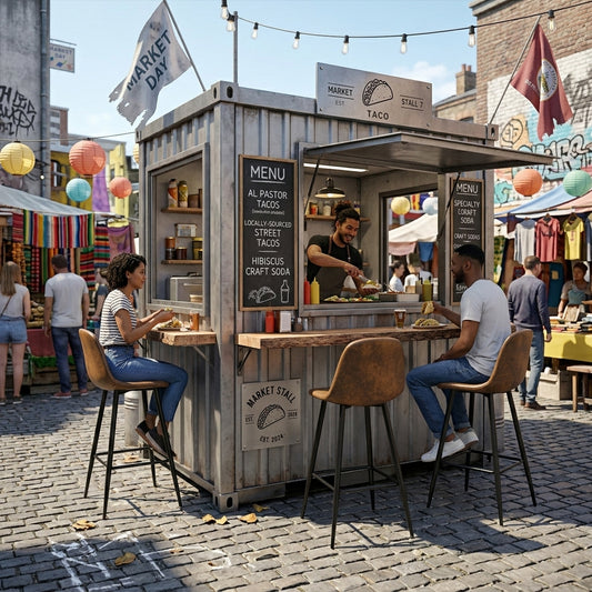 Set de 2 Bancos Altos para Barra de Cocina o Bar con Diseño Ergonómico Uso Interior Tapizado PU Café