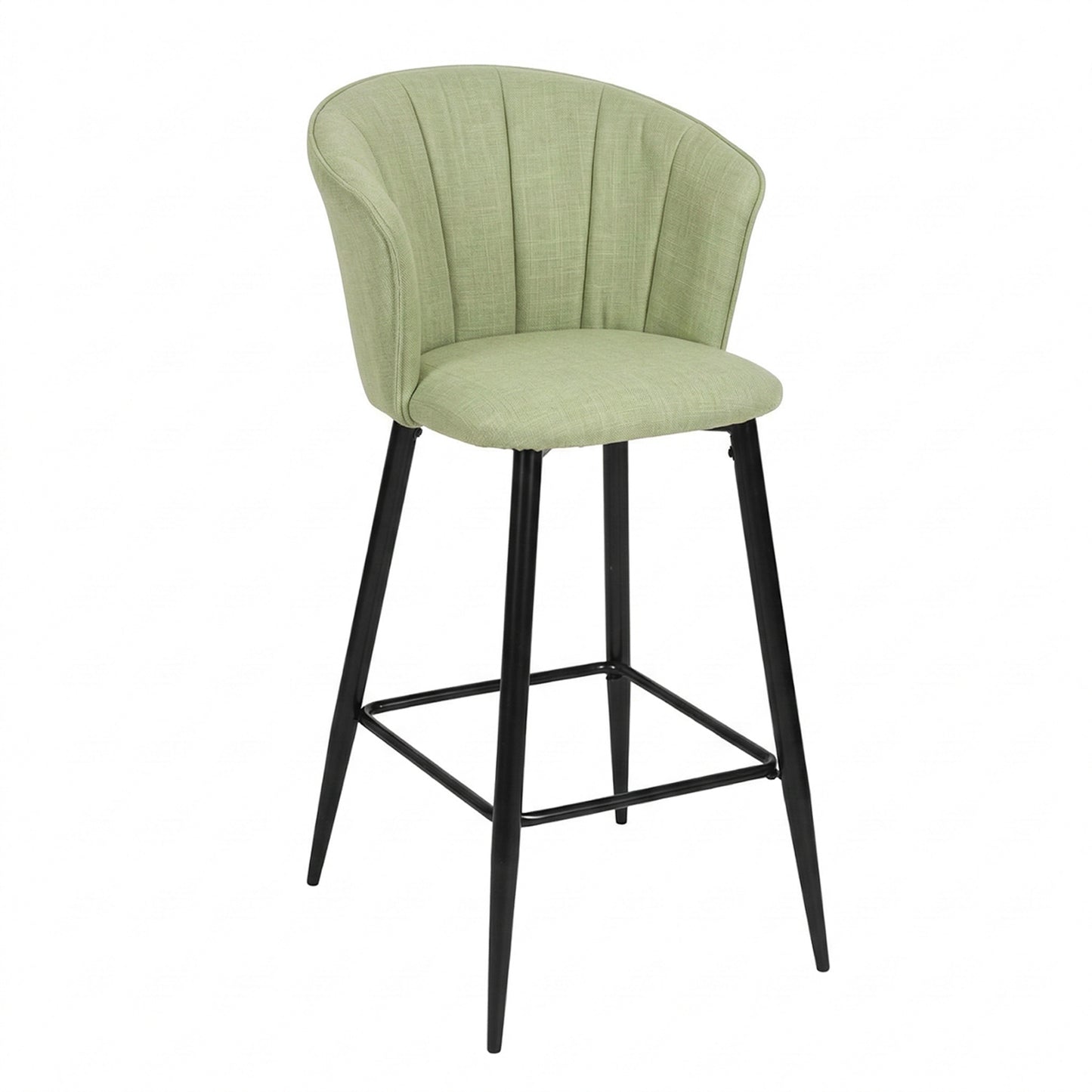 Cyber FurnitureR Conjunto de 2 sillas de Bar de Cocina Verde