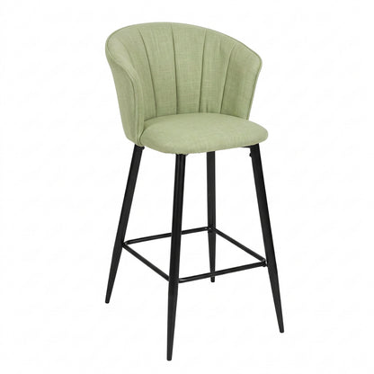 Cyber FurnitureR Conjunto de 2 sillas de Bar de Cocina Verde