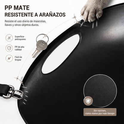 Set de 2 Bancos para Barra Modernos y Contemporáneos con Patas y Asiento PP en Negro