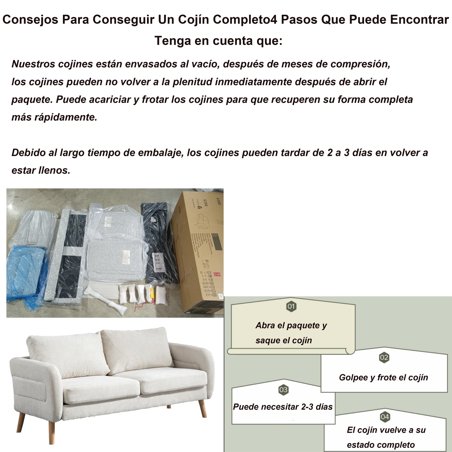 159CM Sofás de Mediados de Siglo para Sala de Estar  Beige