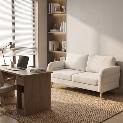 159CM Sofás de Mediados de Siglo para Sala de Estar  Beige