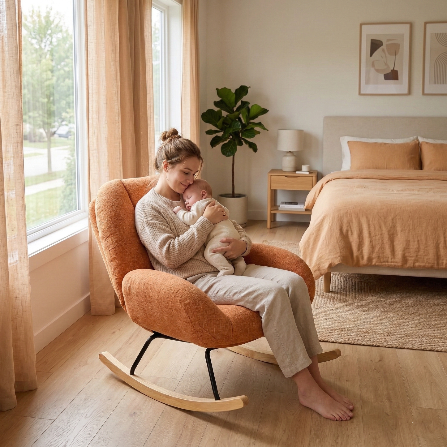 Cyber FurnitureR Sillón Individual Naranja