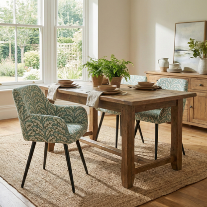 Cyber FurnitureR Juego de 2 Sillas de Comedor Sage Green