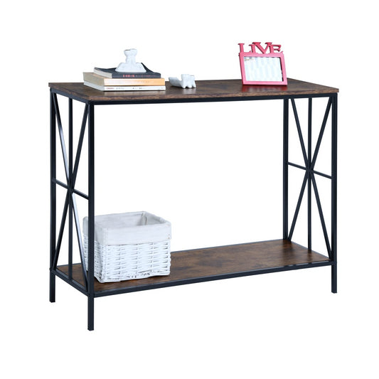 Mesa de Consola de Sofá Industrial Vintage