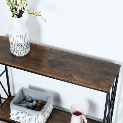 Mesa de Consola de Sofá Industrial Vintage