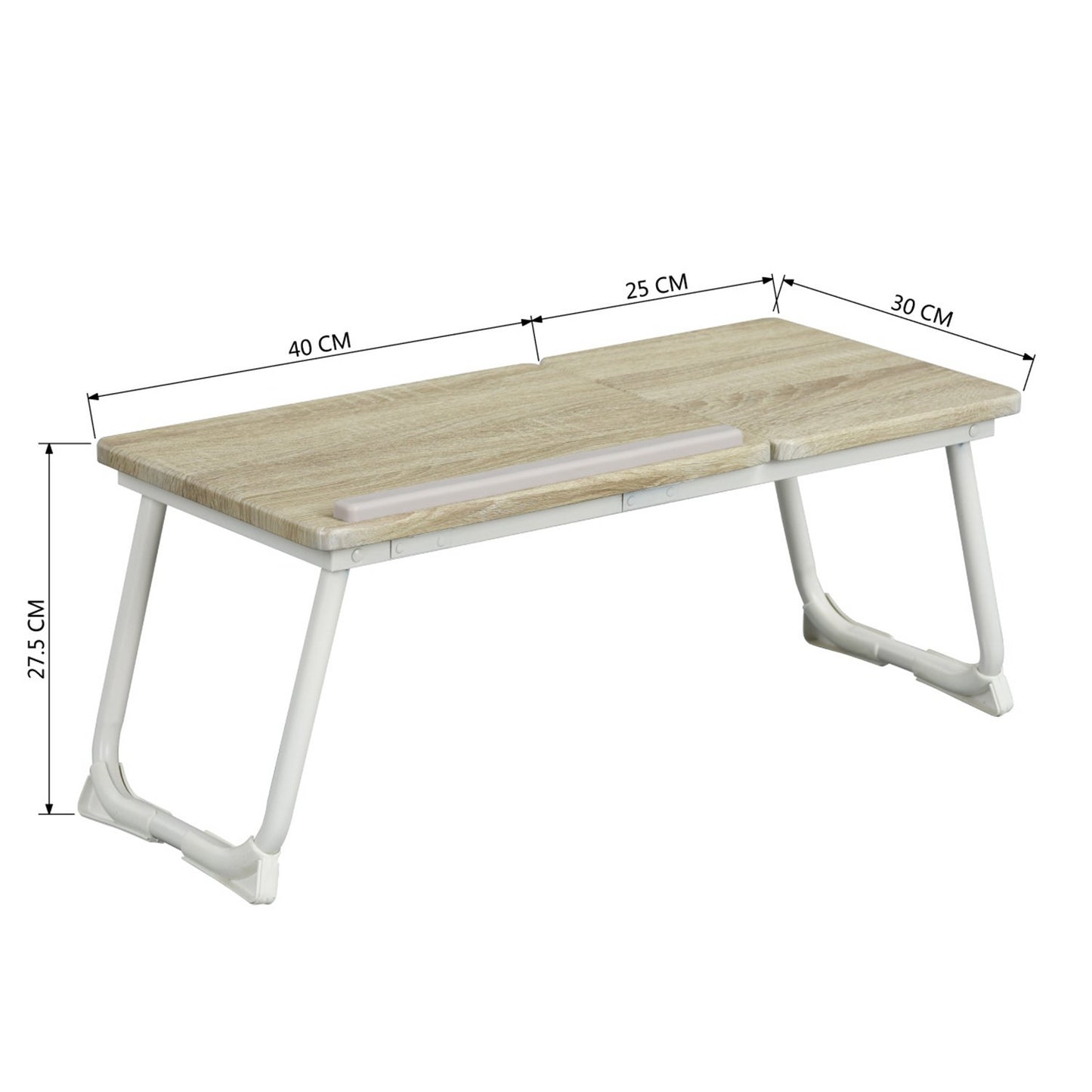 Mesa Plegable Ajustable para Computadora Blanco