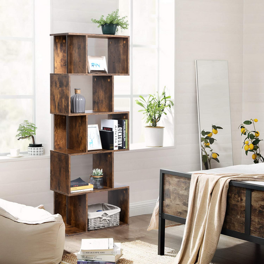 Librería con Almacenamiento para Sala de Estar Marrón