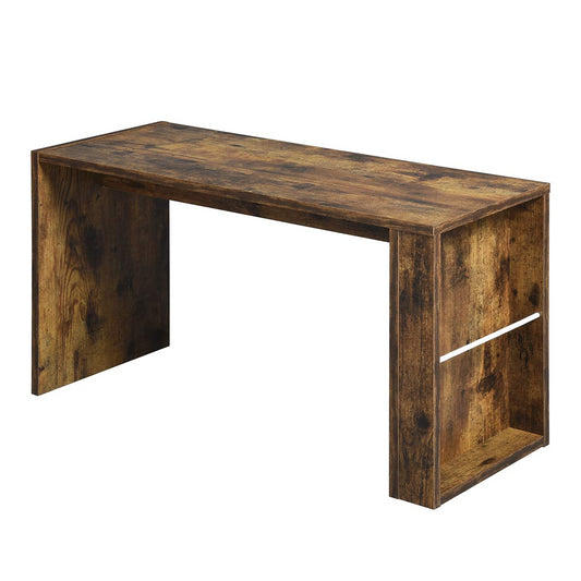 Mesa de Centro, Mesa de té con Estante de Almacenamiento Lateral Marrón