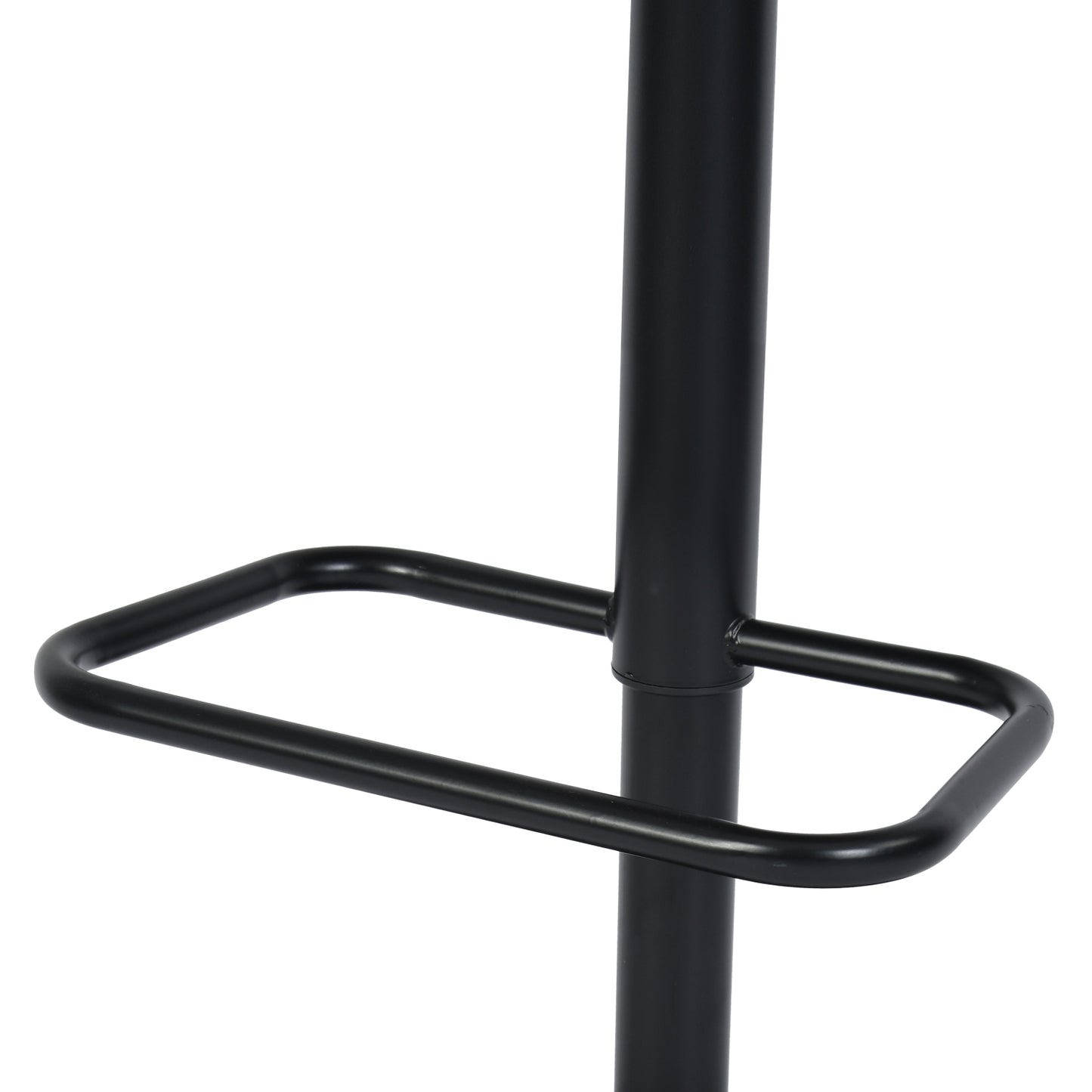 Set de 1 Taburetes de Bar Giratorios Altura Ajustable Cómodo Asiento y Respaldo Tapizado Piel Sintética PU - Café