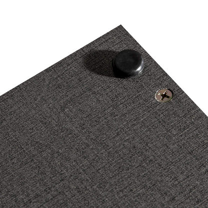 Mesita de Noche de 2 Cubos con Una Puerta Negro