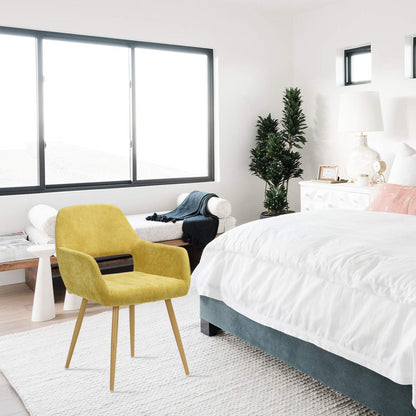 Set de 2 Sillas con Descansabrazos - Amarillo